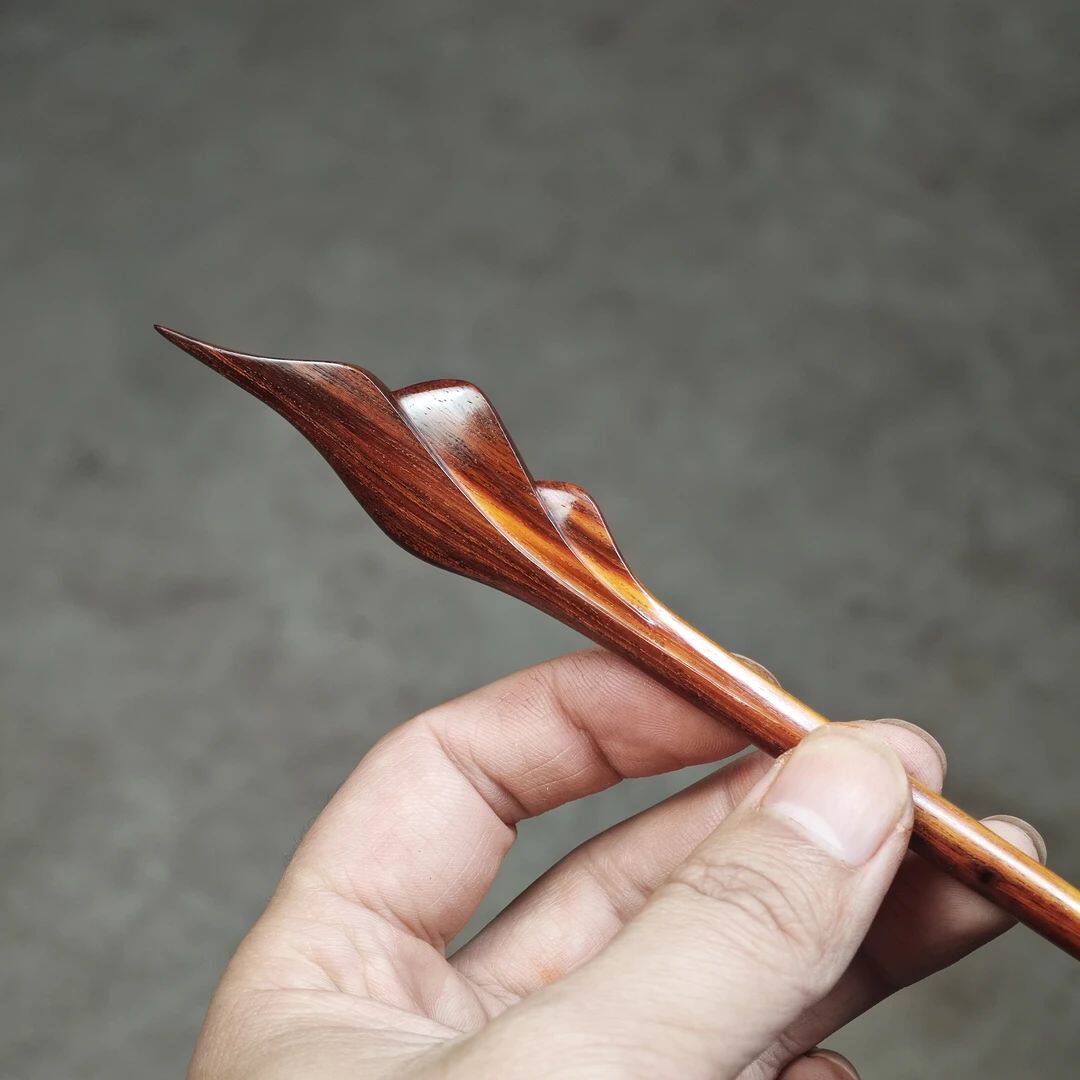 见山发簪简约日常中国风手工发饰簪子