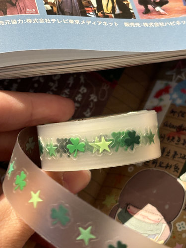 （现货）模切！三叶草星星咕咕万物原创pet贴纸卷手帐拼贴装饰