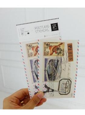 韩国进口JR Stricker 明信片贴纸 travel 2507