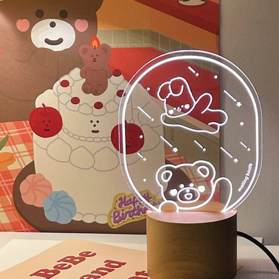 日韩卧室装饰malling booth USB心情装饰夜灯mood lamp