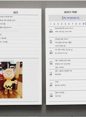 韩国进口Theres 中号可撕计划本 scheduler M（2款选）