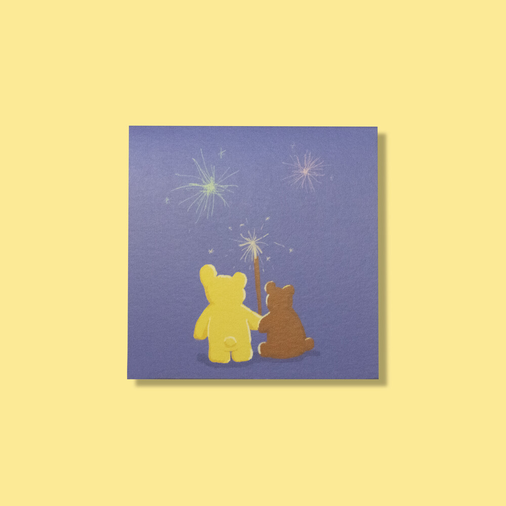 日韩coolkidstown插图备忘便签本Fireworks in Town post-i