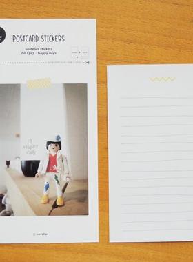 韩国进口JR Stricker 明信片贴纸 happy days 1507