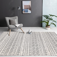 The Nordic-style Moroccan homestay features large floor MATS in the living room, full carpeting in the bedroom, and a doormat beside a young girl's bed thumbnail 5