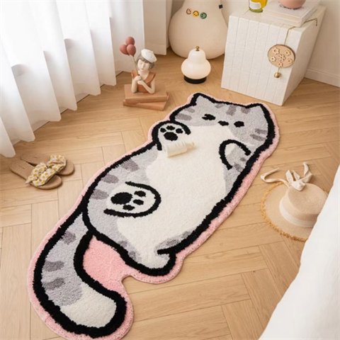 卡通可爱卧室床边地毯