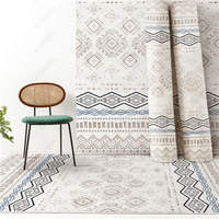 The Nordic-style Moroccan homestay features large floor MATS in the living room, full carpeting in the bedroom, and a doormat beside a young girl's bed thumbnail 3