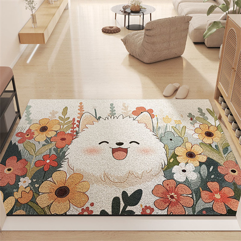 地垫卡通丝圈进门垫入户门免洗耐脏耐磨脚垫可裁剪除尘防滑地毯