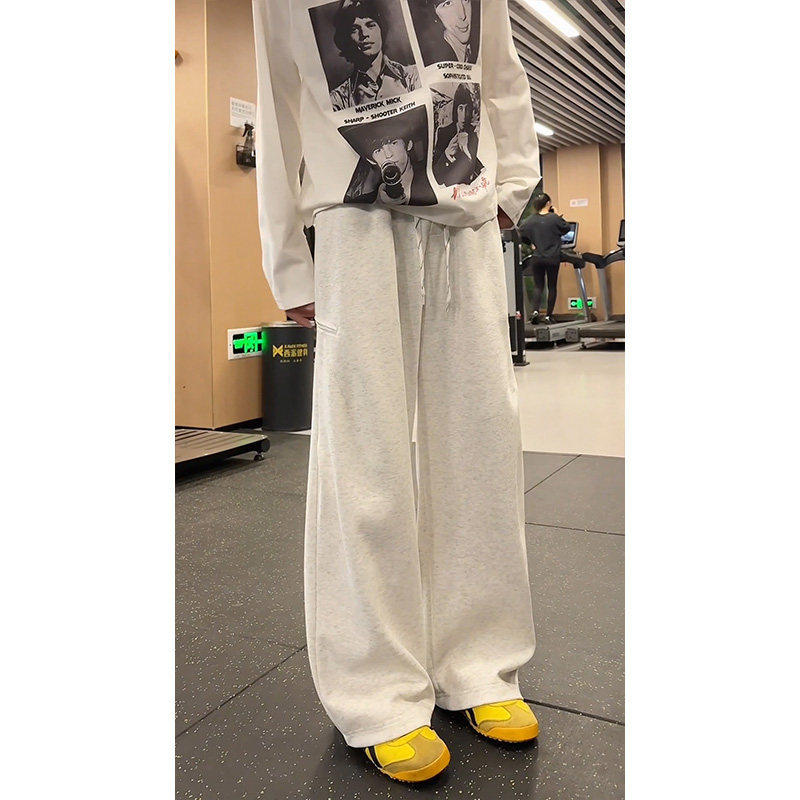 春季2026新款休闲裤美式复古中腰卫裤慵懒男女通用