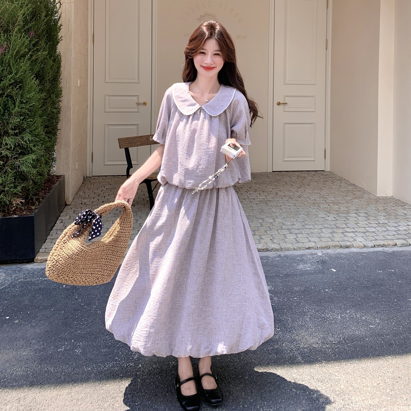 女装/女士精品套装/学生校服/工作制服时尚套装2025年夏季短袖18