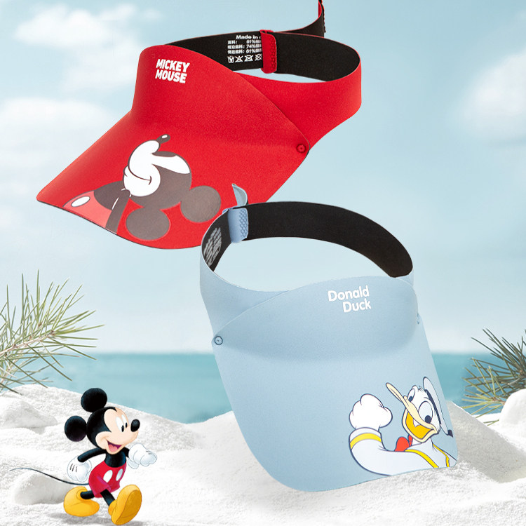 迪士尼儿童运动户外防晒帽 遮阳帽太阳帽空顶帽男孩女孩宝宝帽子