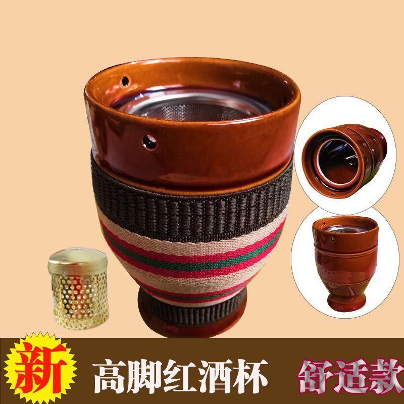 艾灸盒仪器温灸随身灸艾灸罐陶瓷刮痧杯 家用 美容院多功能魔灸罐