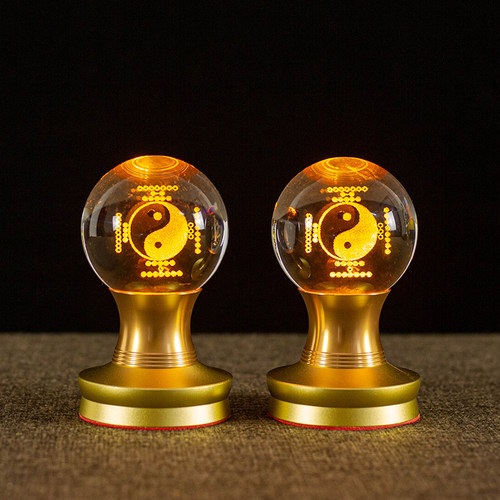 佛供灯充电插电琉璃水晶莲花灯