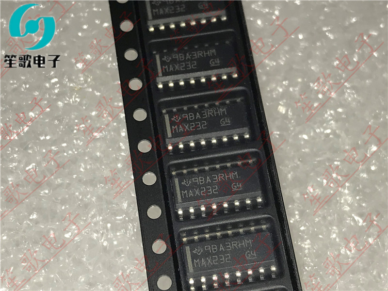MAX232 MAX232DR 贴片SOP16 RS232收发器 全新进口原装 可直拍