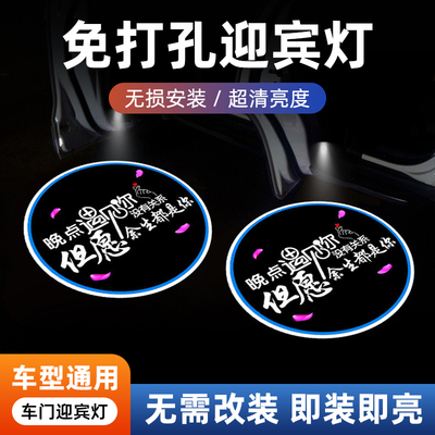 汽车天使之翼迎宾灯用品