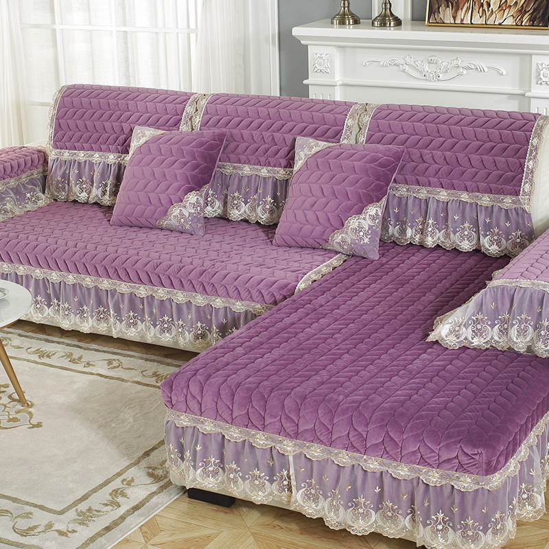 毛绒沙发垫冬季高级感紫色防滑加厚坐垫客厅贵妃全包沙发套罩定做,居家布艺,沙发垫,淘宝优惠券,粉丝福利购,淘宝优惠卷