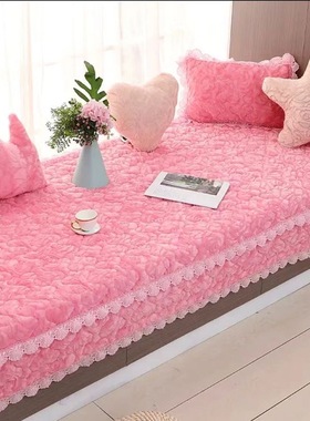 飘窗垫窗台垫阳台坐垫毛绒防滑塌塌米垫定做结婚喜庆红色2025新款