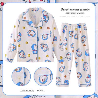 哆啦a梦家居服春秋睡衣开衫