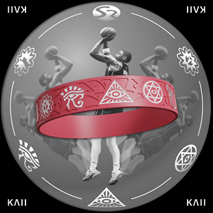 S2原创 KAI重生限定欧文红色sample篮球手环 11号德鲁大叔周边