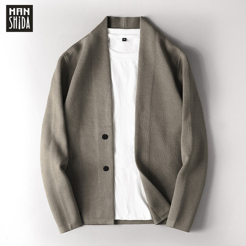 高级纹理感慵懒针织开衫外套