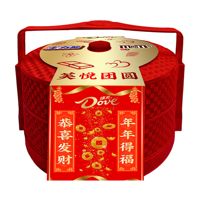 德芙巧克力礼盒芙悦团圆士力架多种组合装节日送人团购福利伴手礼