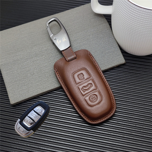 适用一汽红旗H7钥匙套Ehs3专用Eqm5真皮扣汽车钥匙包H5H9装饰壳h6
