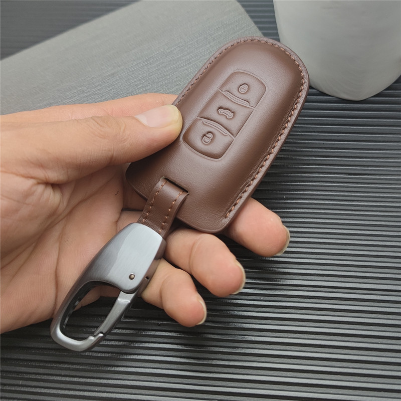 ec7帝豪博瑞远景真皮钥匙包套扣