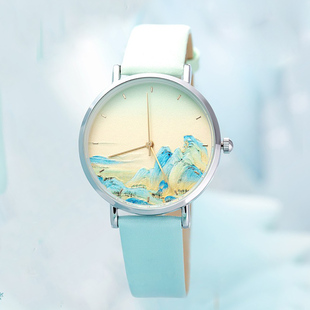 故宫博物院千里江山图手表星空文艺送同学生日礼物复古风创意礼品