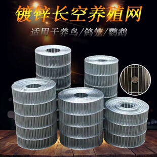 镀锌铁丝网长孔养殖网鸽舍铁网鸟笼网片鸡兔笼网围栏网钢丝防护网