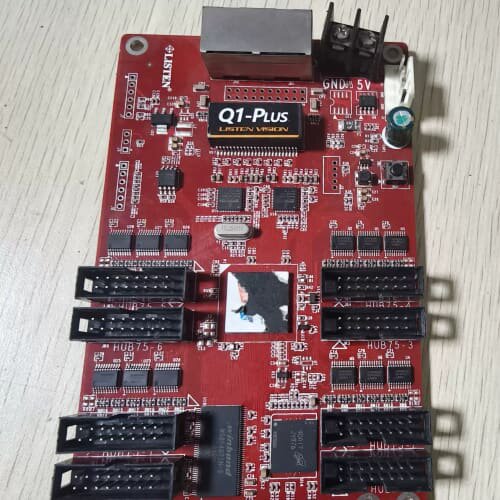 议价灵信Q1-Plus异步全彩卡 LED显示屏专用控制卡 双面P
