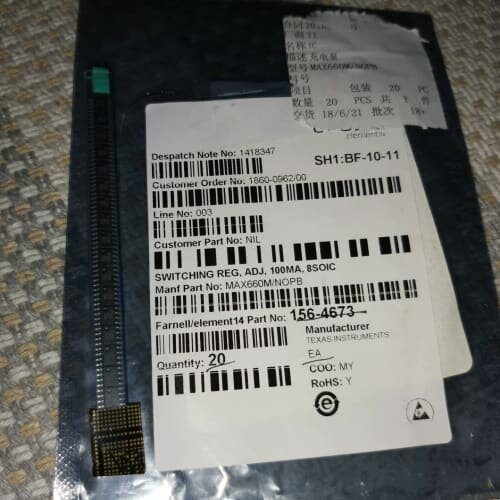 议价余货还剩18片，型号MAX660MX/NOPB。