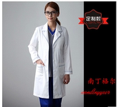 韩版 纹绣师美甲美容师整形医院工作服 皮肤管理工作服女白大褂新款