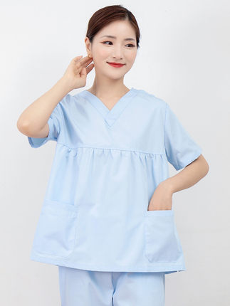 孕妇专用洗手衣女夏季薄款工作服短袖套装医院医生护士服手术衣服