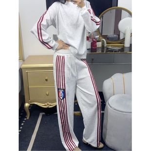 高质量韩版 女2025秋新款 通勤显瘦耐磨宽松 潮流两件套装 大码