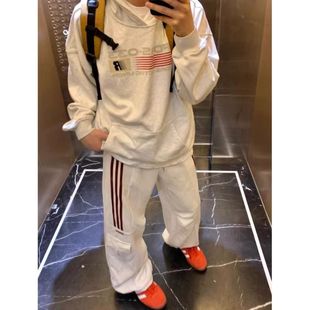 休闲运动卫裤 长裤 男女秋冬潮牌复古宽松直筒裤 秋季 子2025新款 美式