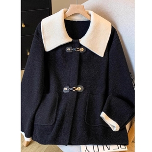 入冬高级感小香风毛呢外套女秋冬2025新款 上衣 韩系独特漂亮减龄款