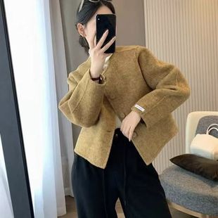 上衣开衫 小香风气质宽松短款 显瘦复古ins女装 休闲百搭韩版 短 时尚