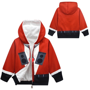 万圣节cosplay儿童服装儿童秋冬加厚款外套女童马桶人洋气夹克衫