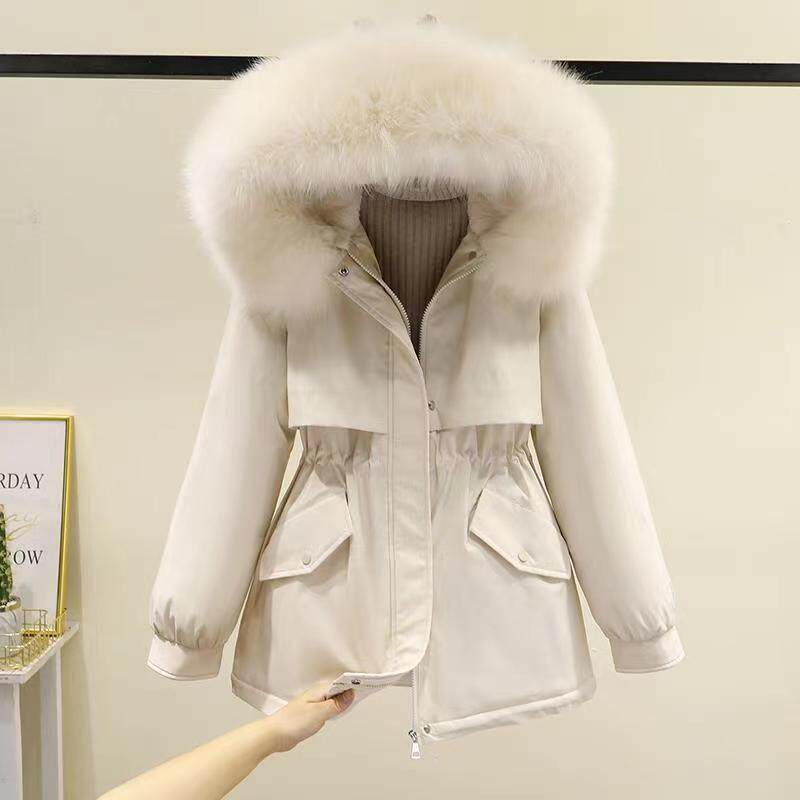 外贸派克服女中长新款冬季宽松韩棉衣/棉服