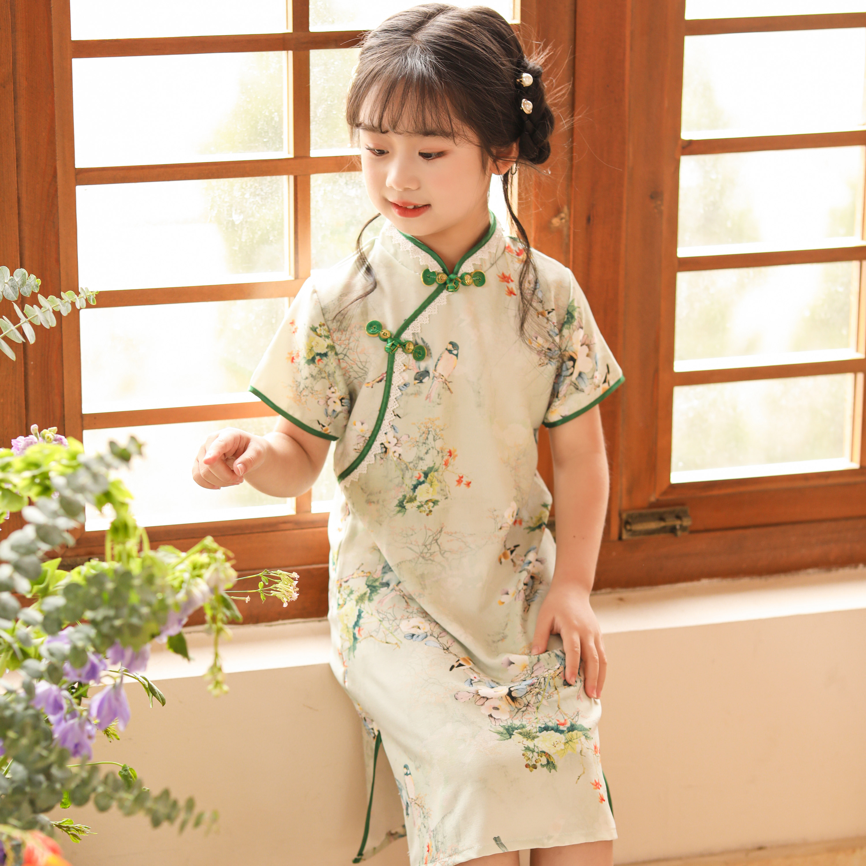 女童旗袍裙夏季2026新款儿童旗袍