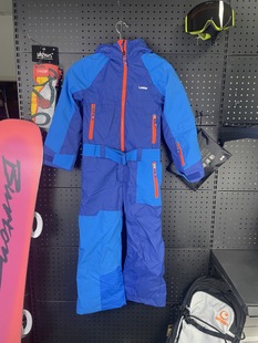 儿童青年滑雪上衣青色防水冲锋衣 全新清仓法国进口 130身高尺码