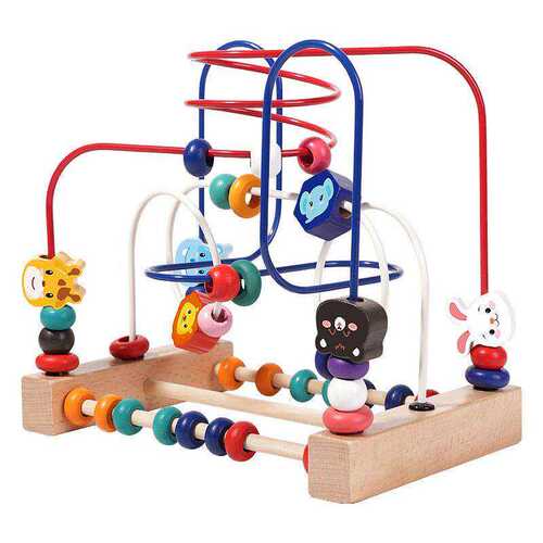 婴幼儿三线绕珠积木串珠早教益智