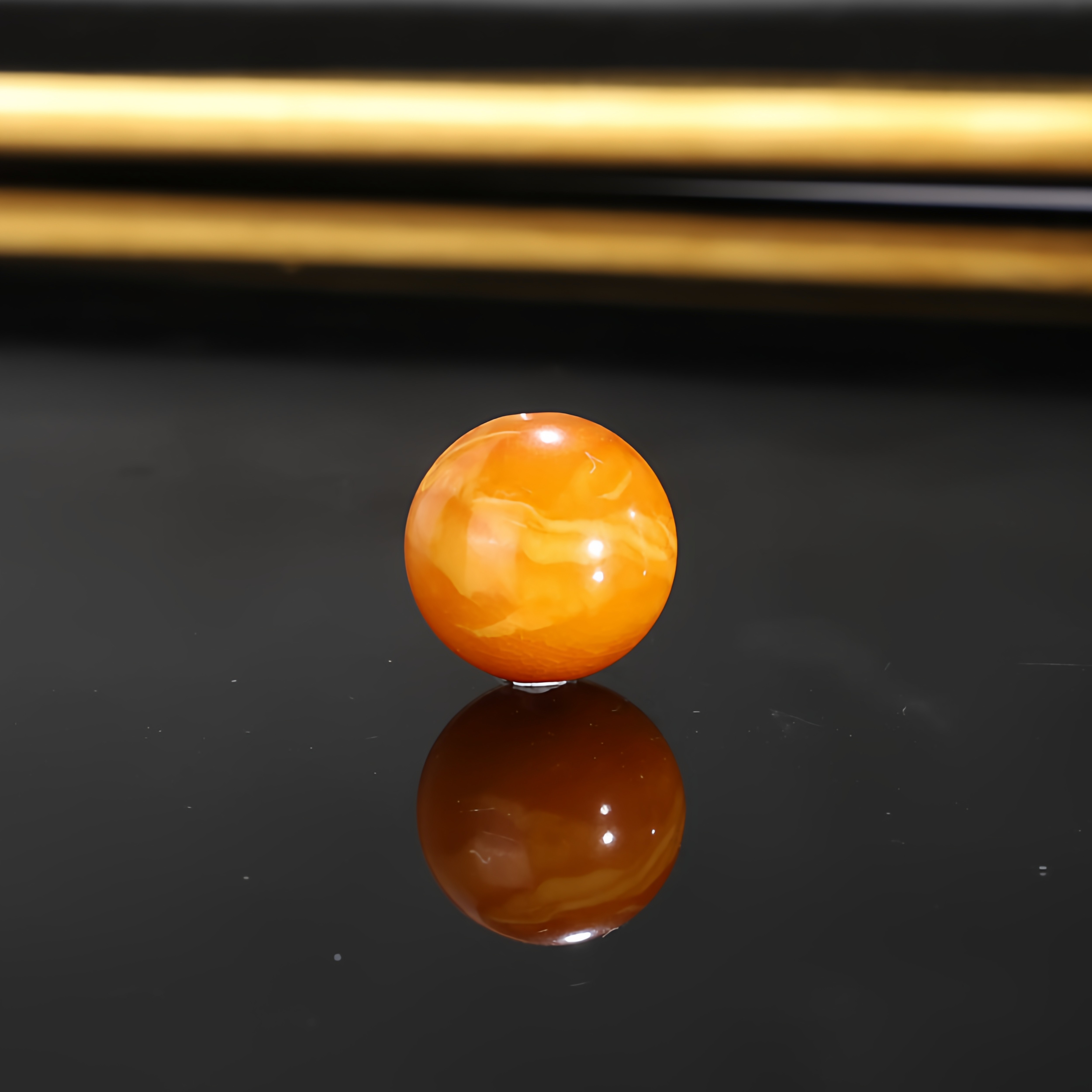 收藏品质高货天然蜜蜡老蜡圆珠吊坠配珠文玩配饰DIY搭配12.6mmG01