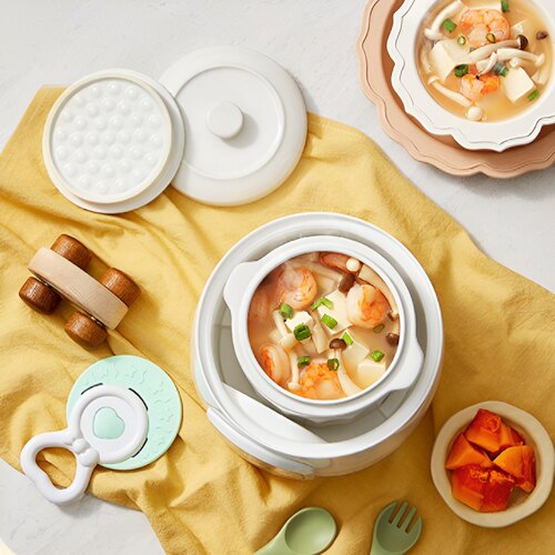 0.9L适用苏泊尔电炖锅BB02配件宝宝辅食煮粥锅小炖盅内胆盖子陶瓷