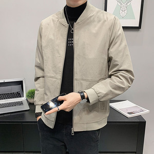 100%聚酯纤维 2021秋装新款棒球领夹克休闲外套男JK8815-P75控98图片