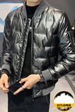 80%白鸭绒冬装新款棒球领短款羽绒服男大码外套R007，男装羽绒服，电商D240-242