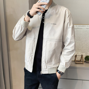 100%聚酯纤维 秋装新款棒球领夹克休闲宽松外套男JK8835-P65控98图片