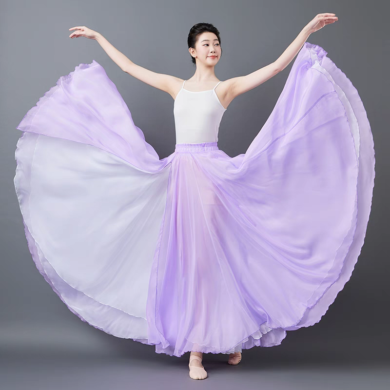 900度两面穿大摆裙舞蹈演出服