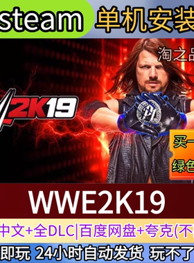 WWE2K19电脑PC单机游戏全DLC免steam中文网盘发货解压即玩