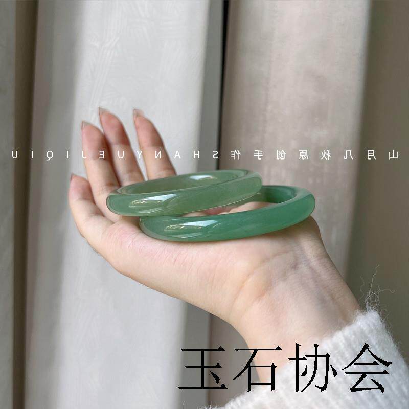 原创精选高端东陵玉色手镯夏季汉服配饰显白玉手镯送妈妈送礼物