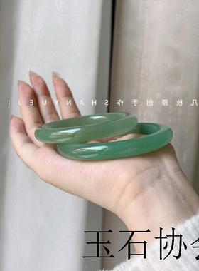 原创精选高端东陵玉色手镯夏季汉服配饰显白玉手镯送妈妈送礼物